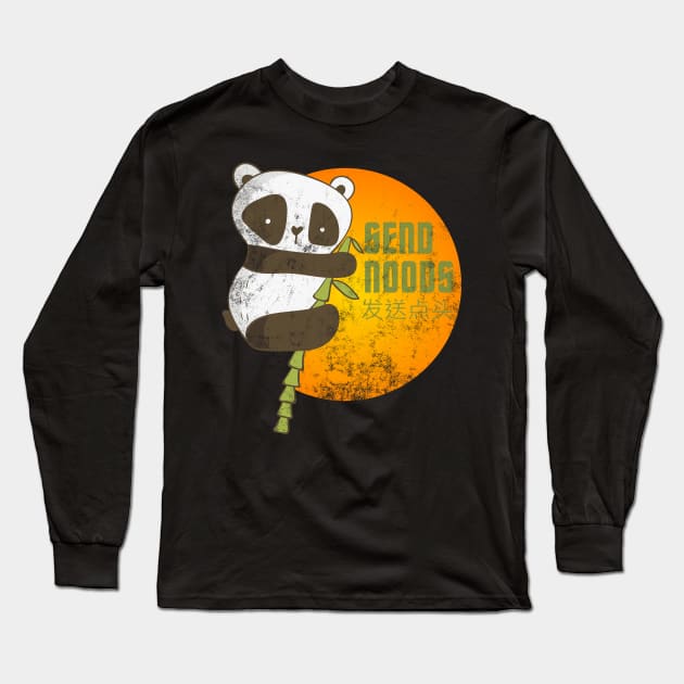 Send Noods Cute Panda Long Sleeve T-Shirt by jdsoudry